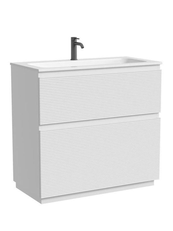 Тумба с раковиной Sancos Folk Floor 90 напольная, bianco, раковина CN7019