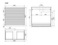 Тумба с раковиной Sancos Folk Floor 90 напольная, bianco, раковина CN7019