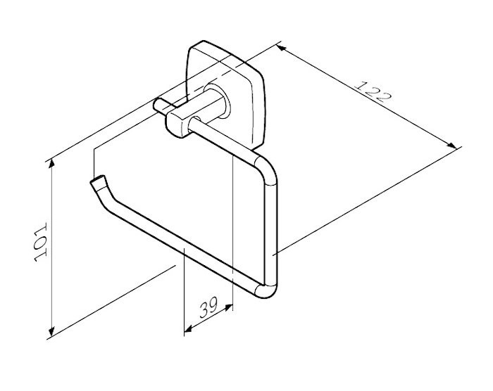 Набор Держатель AM.PM Gem A9034100 + Ершик A9033400