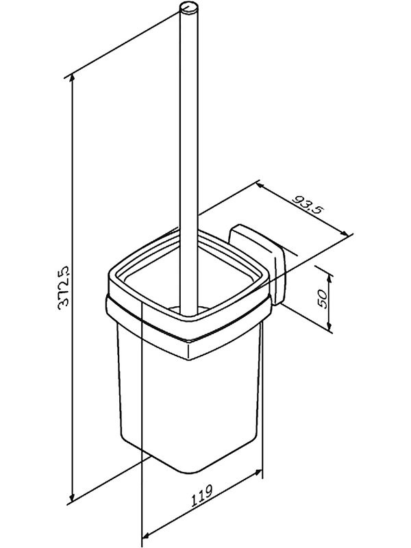 Набор Держатель AM.PM Gem A9034100 + Ершик A9033400