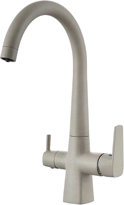 Смеситель для кухни Fashun A4353-20 с краном для питьевой воды, бежевый