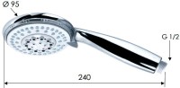 Душевая лейка Remer 318F4X