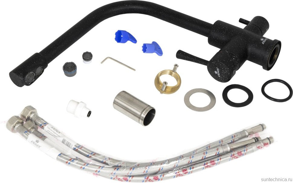 Смеситель для кухни Kaiser Merkur 26044-12 черный мрамор