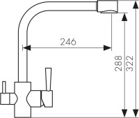 Смеситель для кухни Kaiser Merkur 26044-12 черный мрамор Смеситель для кухни Kaiser Merkur 26044-12 черный мрамор