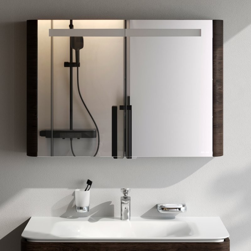 Зеркало-шкаф AM.PM Sensation 100 табачный дуб