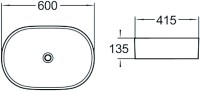Накладная раковина SantiLine SL-1028