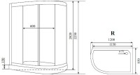 Душевая кабина Timo Comfort T-8802RC