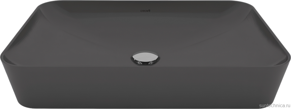 Накладная раковина Creavit Ultra UL060-00AM00E-0000 антрацит