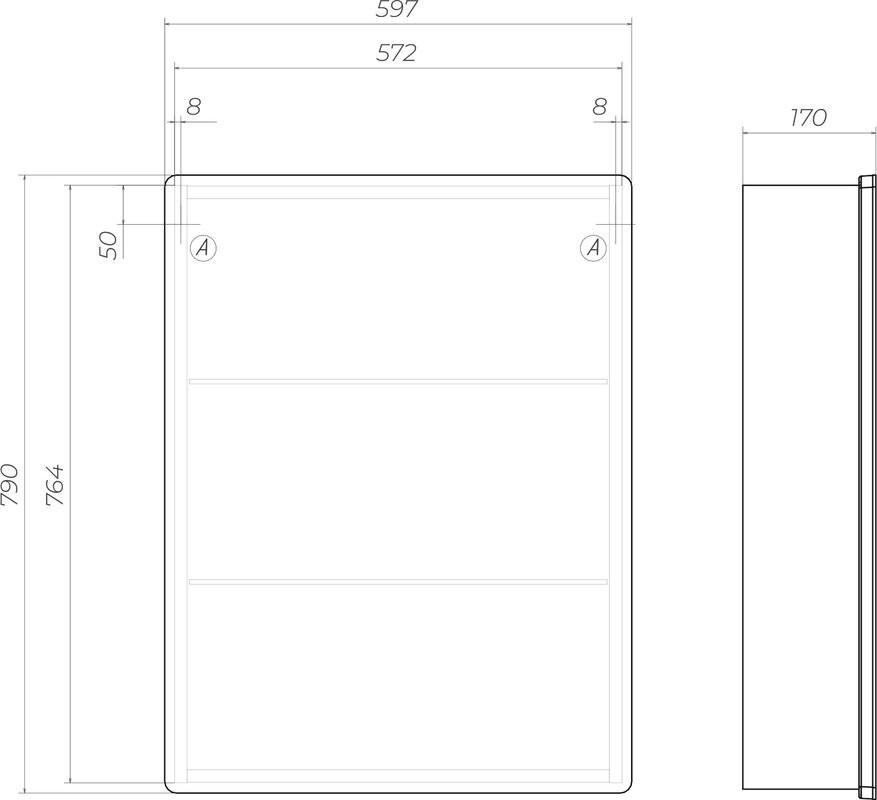 Мебель для ванной комнаты Vigo Finlay 60 белая