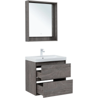 Тумба под раковину без столешницы Aquanet Милан 70 подвесная, дуб рошелье