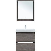 Тумба под раковину без столешницы Aquanet Милан 70 подвесная, дуб рошелье