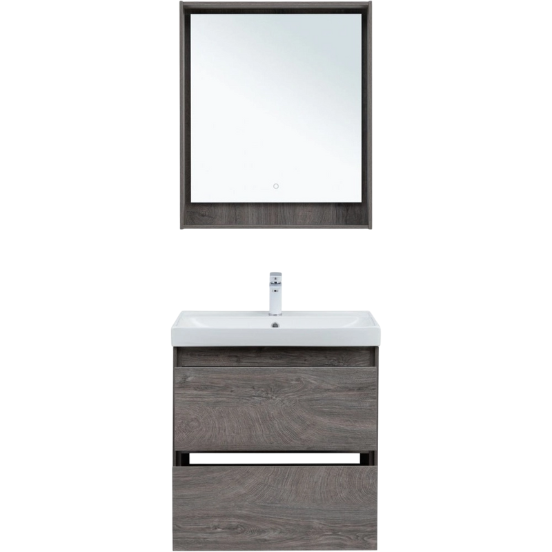 Тумба под раковину без столешницы Aquanet Милан 70 подвесная, дуб рошелье