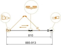 Душевая дверь в нишу Cezares Eco O-BS-12-90-C-Cr