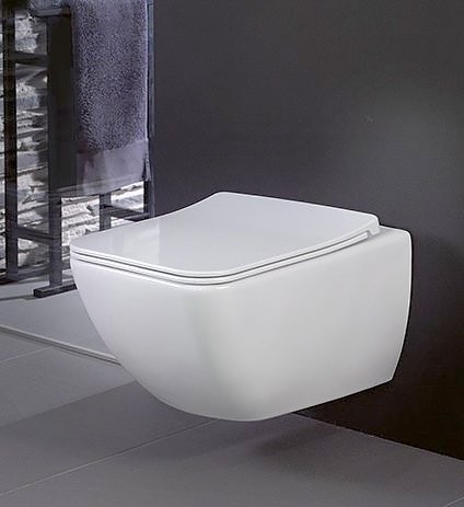 Комплект Унитаз подвесной Villeroy & Boch Venticello 4611RL01 безободковый, альпийский белый + Инсталляция TECE Base 9400413 4 в 1 с кнопкой смыва