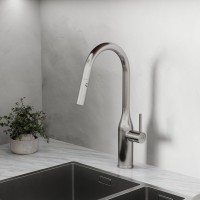 Смеситель для кухни Sancos Grand SC4002BNG с вытяжным изливом, нержавеющая сталь