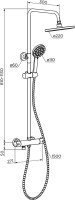 Душевая стойка Dorff Futura D0710500 хром