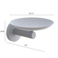 Мыльница Boheme Uno 10973-BRB настенная, бронзовая Мыльница Boheme Uno 10973-BRB настенная, бронзовая