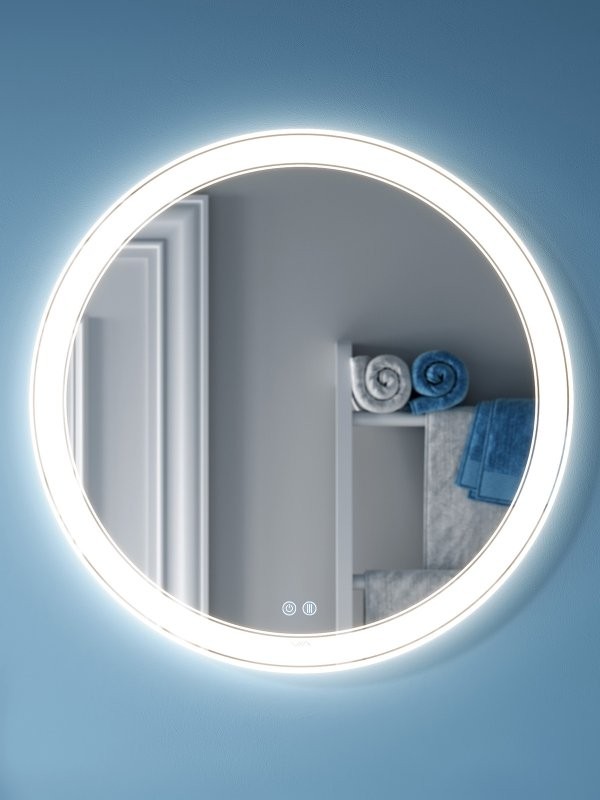 Зеркало круглое Alavann Solis 70 с подсветкой, с антизапотеванием
