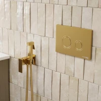 Гигиенический душ Wasserkraft Aisch A71838 со смесителем, С ВНУТРЕННЕЙ ЧАСТЬЮ, матовое золото PVD