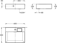 Мебель для ванной комнаты KERAMA MARAZZI Logica 60 подвесная, белоснежная