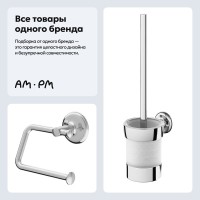 Набор Держатель для туалетной бумаги AM.PM Like A8034100 + Ершик Набор Держатель для туалетной бумаги AM.PM Like A8034100 + Ершик