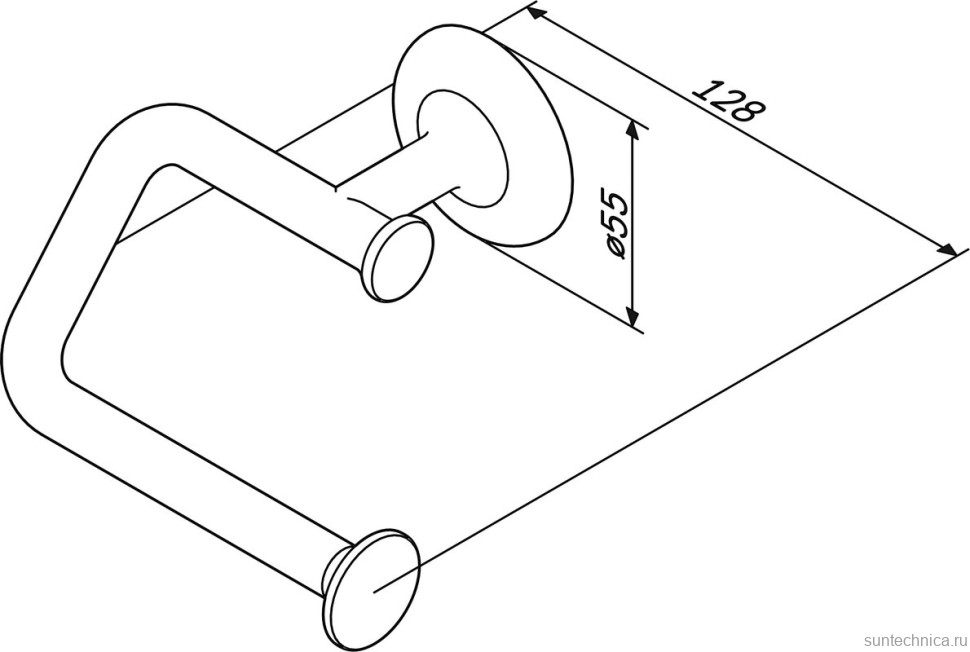 Набор Держатель для туалетной бумаги AM.PM Like A8034100 + Ершик