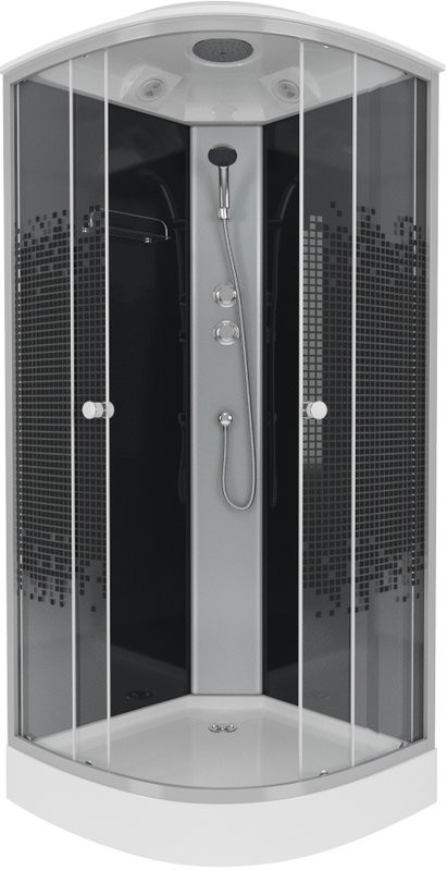 Душевая кабина Niagara Eco NG-4502-14 BLACK с низким поддоном