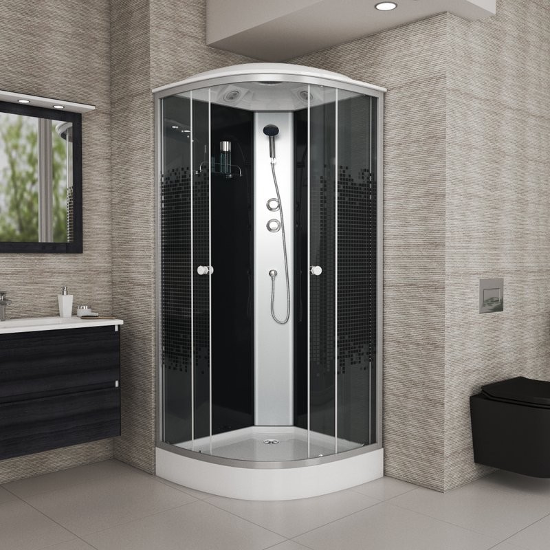Душевая кабина Niagara Eco NG-4502-14 BLACK с низким поддоном