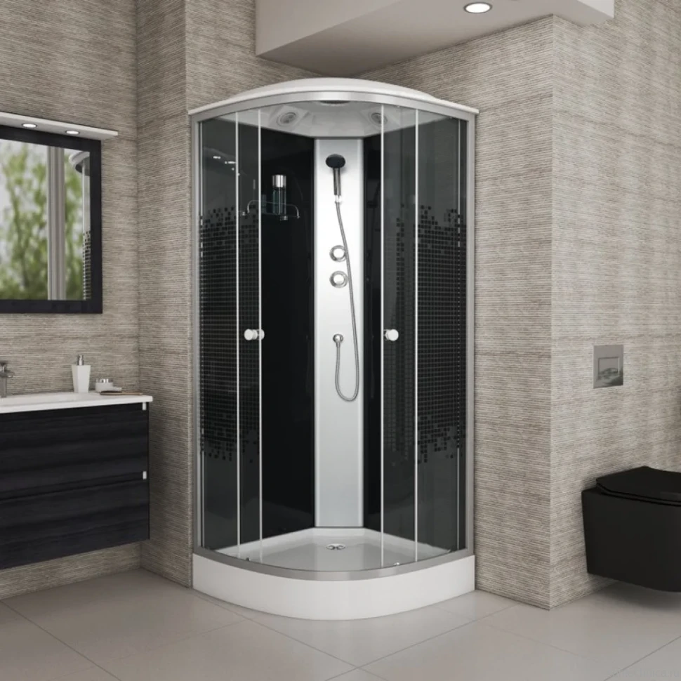 Душевая кабина Niagara Eco NG-4502-14 BLACK с низким поддоном
