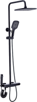 Душевая стойка BOCH MANN Vettorre BM9651 с термостатом, с гигиеническим душем, черный