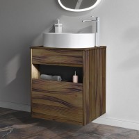 Мебель для ванной комнаты AM.PM Func 60 дуб крафт, со столешницей, раковина M8FWCC20550WG