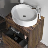 Мебель для ванной комнаты AM.PM Func 60 дуб крафт, со столешницей, раковина M8FWCC20550WG