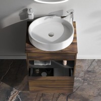 Мебель для ванной комнаты AM.PM Func 60 дуб крафт, со столешницей, раковина M8FWCC20550WG