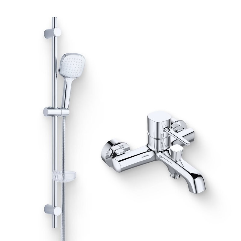 Душевой комплект Смеситель Orange Karl M05-100cr + Гарнитур O-Shower OS063