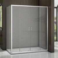 Душевой уголок Good Door Latte Latte WTW-TD+SP-100-G-WE 170х100