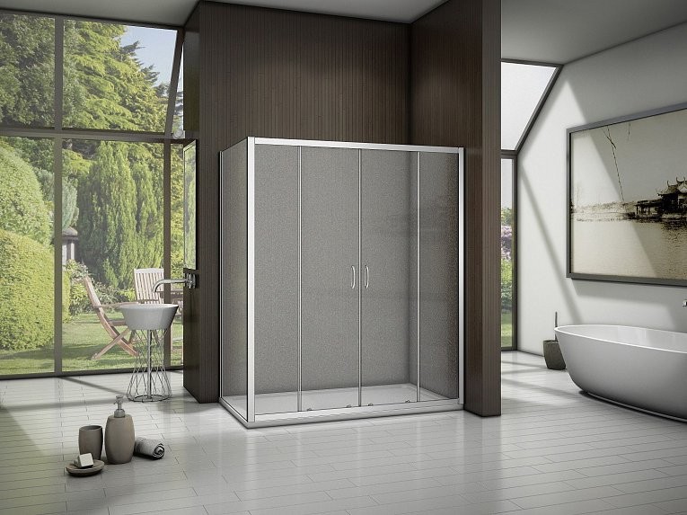 Душевой уголок Good Door Latte Latte WTW-TD+SP-100-G-WE 170х100