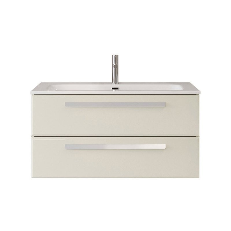 Тумба под раковину без столешницы Cezares Eco Cer-N 100 брашированная альпака, ручки сатин