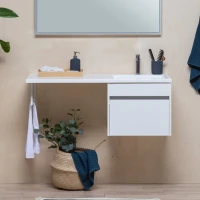 Тумба с раковиной Aquanet Токио 58 1 ящик R