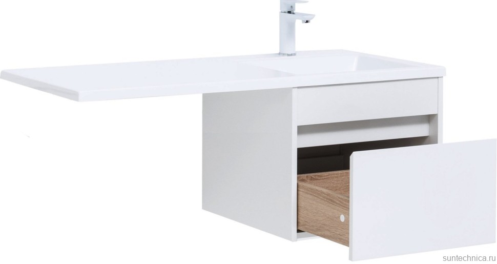 Тумба с раковиной Aquanet Токио 58 1 ящик R