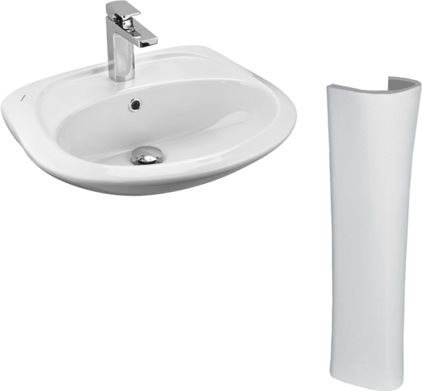 Раковина Santek Бриз 1WH110451 50 см, с пьедесталом