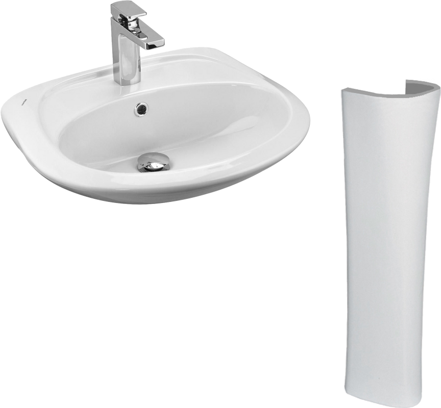 Раковина Santek Бриз 1WH110451 50 см, с пьедесталом