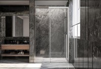 Дверь для душевого уголка Veconi Premium Trento PTD-30CH 140 см, профиль хром, стекло прозрачное
