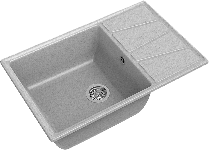 Комплект Мойка GranFest Vertex GF-V-780L серая + Измельчитель Bone Crusher BC 910-SL-Slim Line