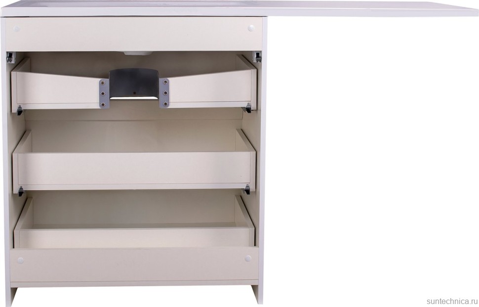 Тумба с раковиной Style Line Даллас 140 R люкс, белая