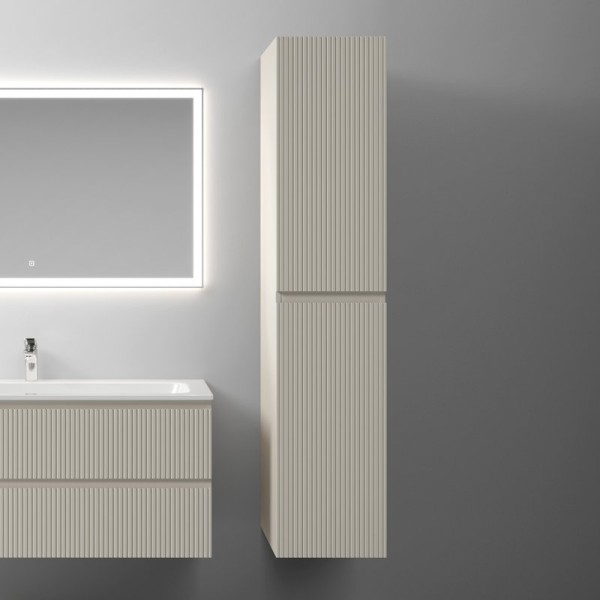 Шкаф пенал для ванной Sancos Snob T 35 см, универсальный, beige soft