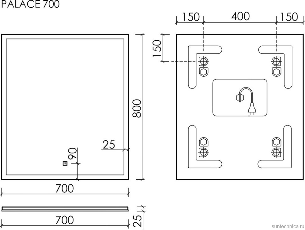 Мебель для ванной комнаты Sancos Snob R 70 doha soft, раковина CN7007MB