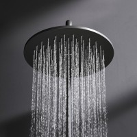 Душевой комплект Смеситель AM.PM X-Joy F85A10022, черный + Стойка Like F0780222, черная