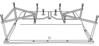 Акриловая ванна Excellent Pryzmat 190x90 см, встраиваемая, белая, с каркасом
