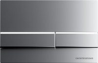 Комплект Унитаз подвесной Ceramicanova Forma CN3009 безободковый, с микролифтом + Инсталляция Envision CN1002M + Кнопка Flat, матовый хром