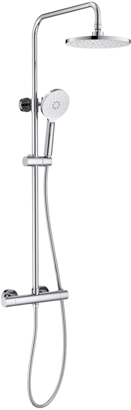 Душевая стойка AQUATEK Европа AQ2343CR с термостатом, хром